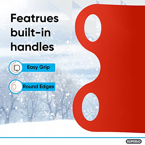 Snow Slider Mat - Flexible Snow Sled for Kids & Adults 54" - Red