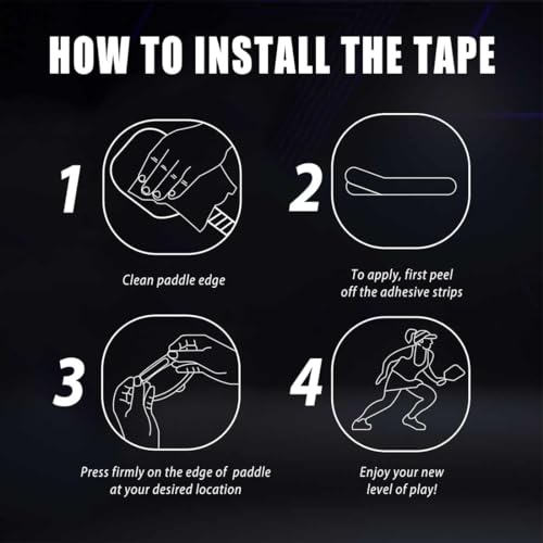 3g Lead Tape for Pickleball Paddles - 30pcs Black Tape Set