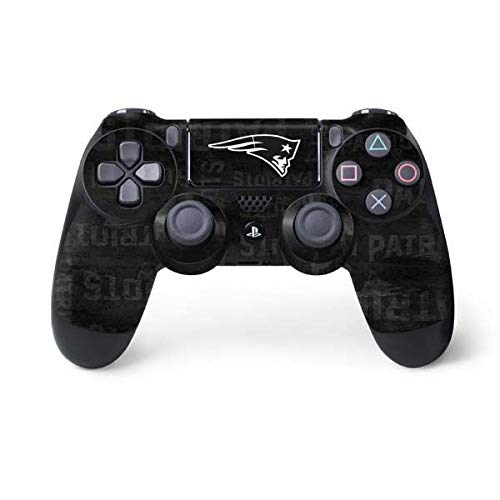PS4 Controller Skin - Official NFL New England Patriots Black & White Design
