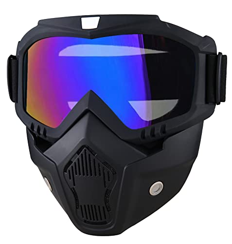 Paintball Mask Anti-Fog - Tactical Full Face Goggles - Colorful