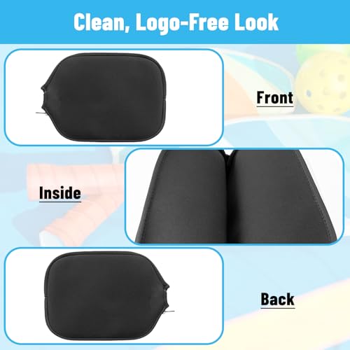 2 Pcs Pickleball Paddle Covers, Universal Case Size Racket Sleeve