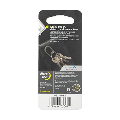 G-Series Dual Chamber Carabiner Keychain, Size #2 - Black