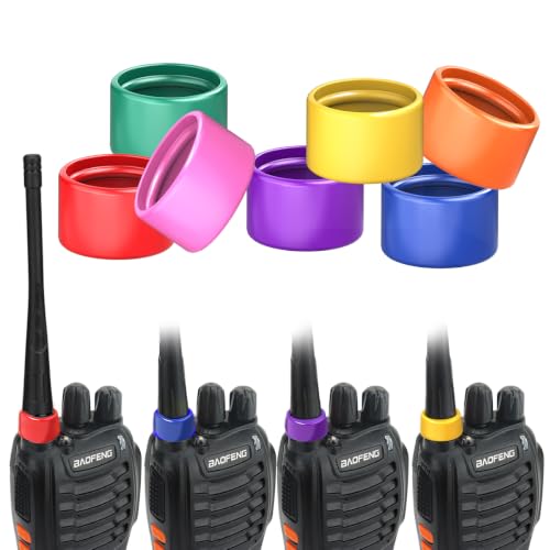 Two-Way Radio Antenna Color Bands - 7 Pack for Walkie Talkies
