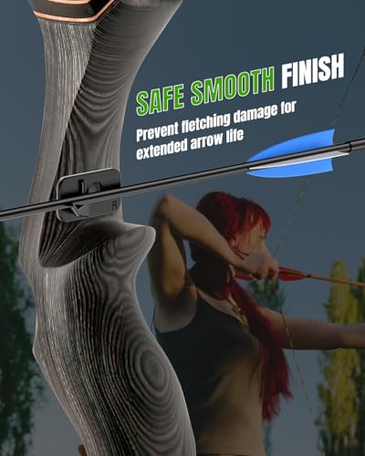 Recurve Bow Arrow Rest - Adhesive Plastic Support for Right Hand, 8-Piece Set
