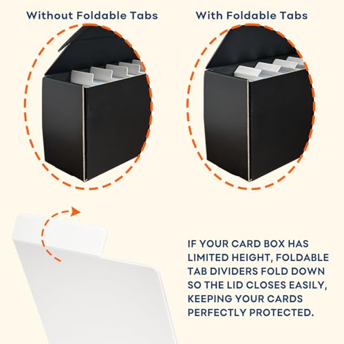 140PCS Card Dividers for Trading Card Storage - Vertical