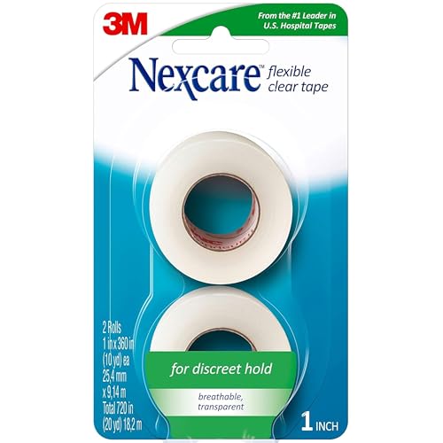 Nexcare 3m Flex Clear First Aid Tape 1 X 10yd, Pack of 2