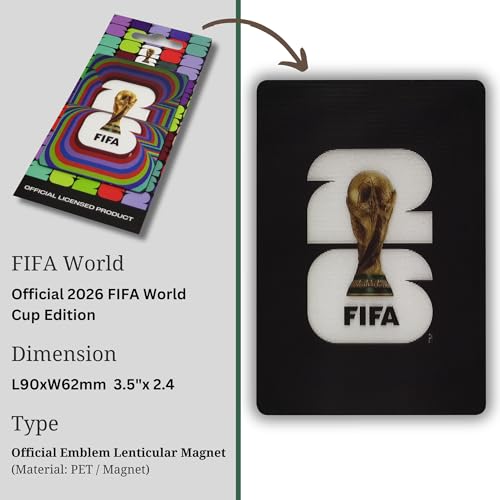 FIFA World Cup 2026 Edition Lenticular Magnet - 3.5 x 2.5 Inch