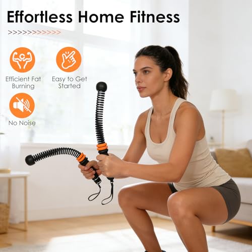 Weighted Ropeless Battle Rope - Adjustable Cordless - Black & Orange