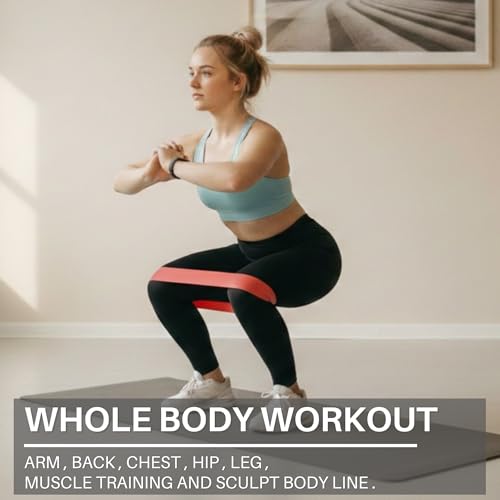 Resistance Loop Bands Set of 5 for Home Workout & Physical Therapy