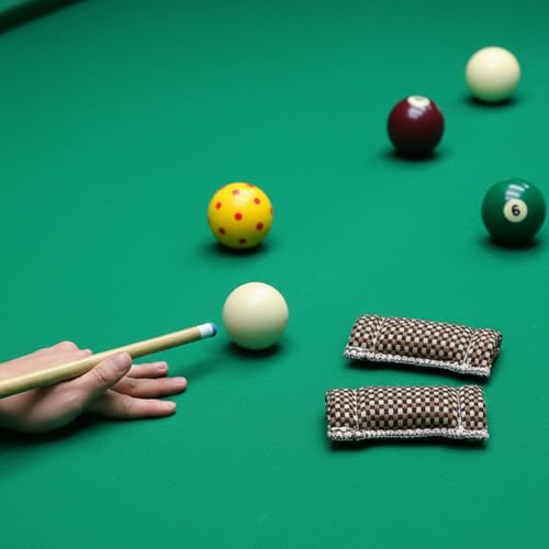 Billiard Cue Stick Slicker 2-Pack - Brown Pool Accessories