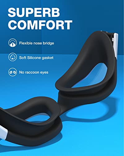 Polarized Swim Goggles with Anti-Fog for Adults - Upgraded G1