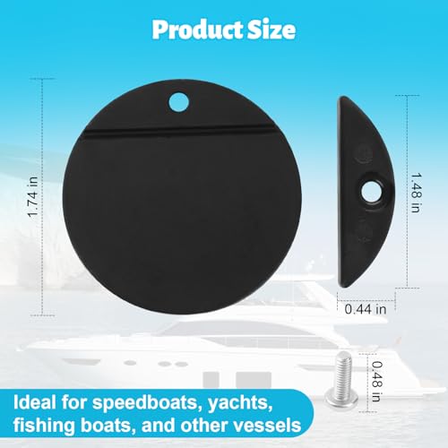 Boat Scupper Flapper Replacement Kit - 2 Pcs for 3/4 Inch Drains