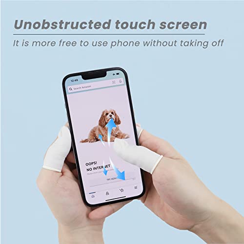 Latex Finger Cots - 300 Pcs Medium Size Protectors for Crafting, Beauty, and Electronics