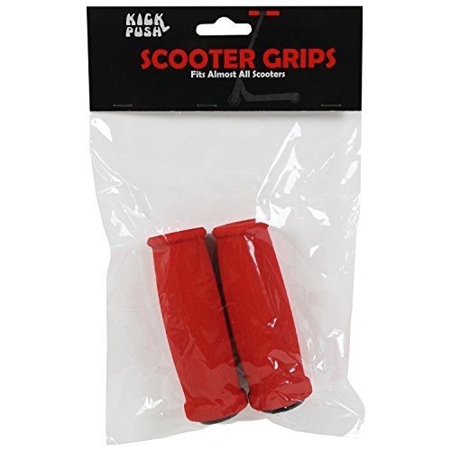 Replacement Foam Handle Grips for Razor Scooters - Red