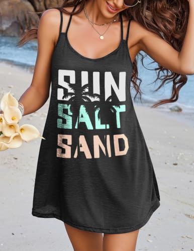 AI'MAGE Women's X-Large Tie Dye Halter Neck Swimsuit Cover Up