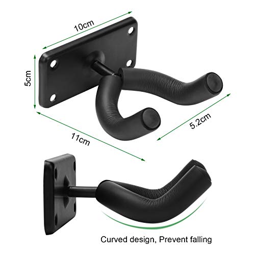 Skateboard Wall Mount Hanger - 2 Pack Durable Iron Hooks