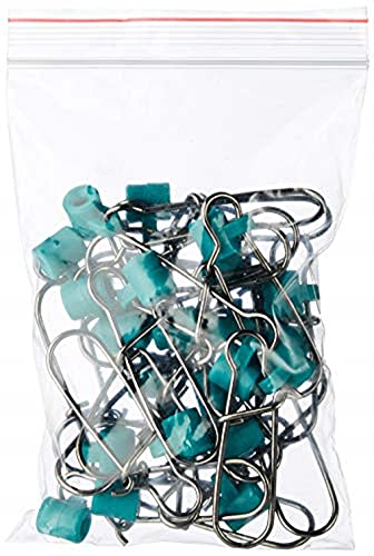 Heavy Duty Fishing Line Sinker Slide with Duo Lock Snap - 25PCS