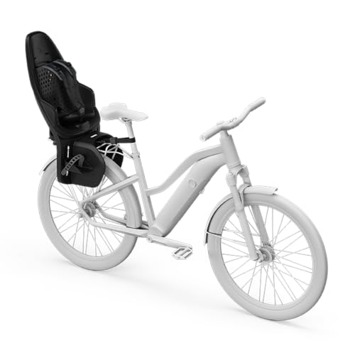 Child Bike Seat with Adjustable Footrests - Rack Mount / Midnight