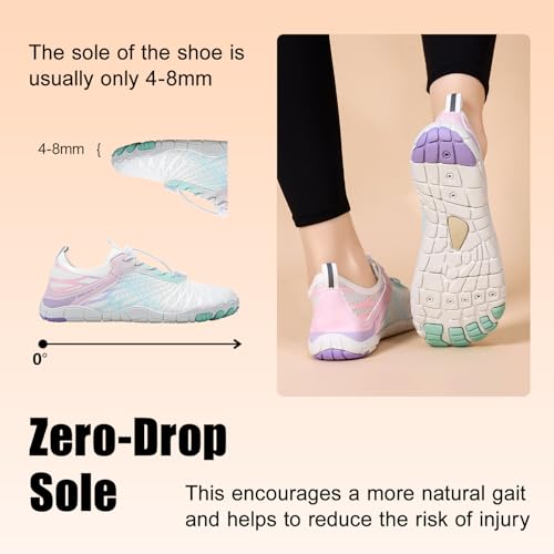 Breathable Non-Slip Water Shoes for Men & Women - White