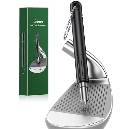 Jiskan Golf Groove Cleaner & Sharpener for Wedges & Irons – Stainless Steel Groove Tool
