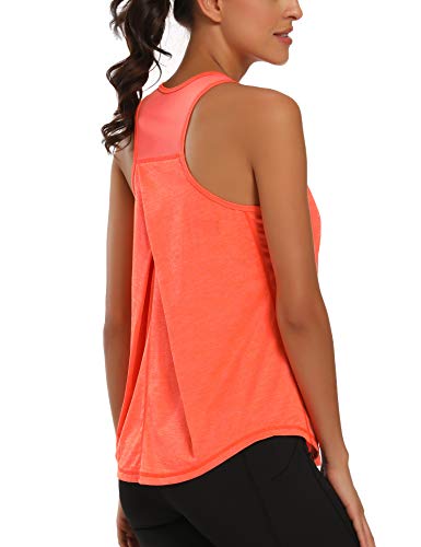 Womens Racerback Tank Tops - Lightweight Breathable Athletic Shirts