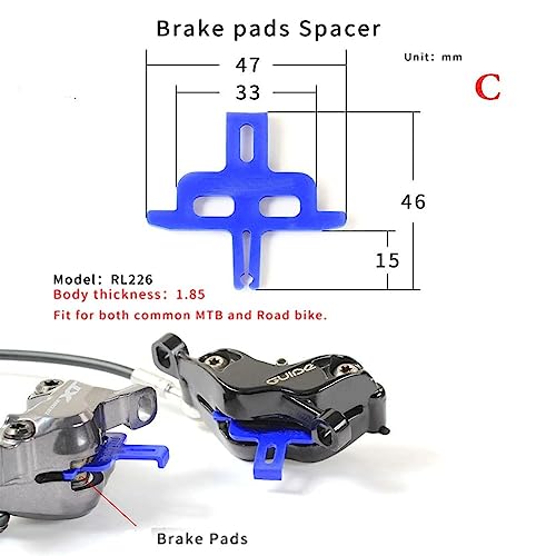 9 Pack Bicycle Brake Pad Spacer for Hydraulic Disc Brakes