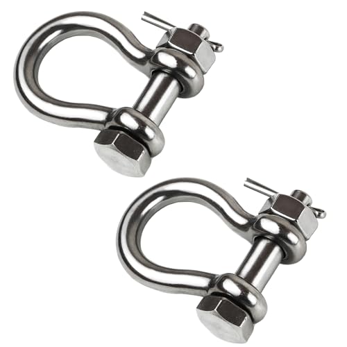 316 Stainless Steel Boat Anchor Shackle 5/16 Inch - 2 PCS