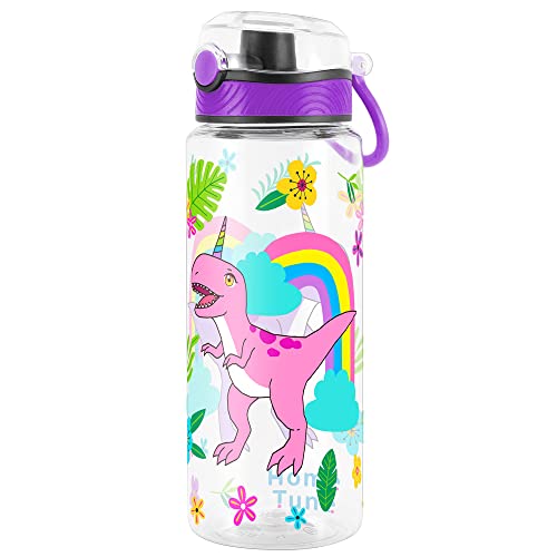 23oz Cute Rainbow Dinosaur Water Bottle for Kids