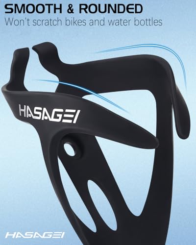 Universal Bicycle Bottle Cage - Lightweight Non-Slip Holder - Black