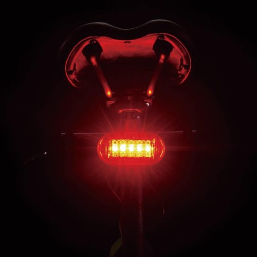 CATEYE Omni 5 Bike Safety Light – IPX4 Waterproof 5 LED Safety Light with 360° Visibility, Multiple Flashing Modes, AAA Battery, 200+ Hour Runtime, Fits Road, Urban, MTB & Kids Bikes
