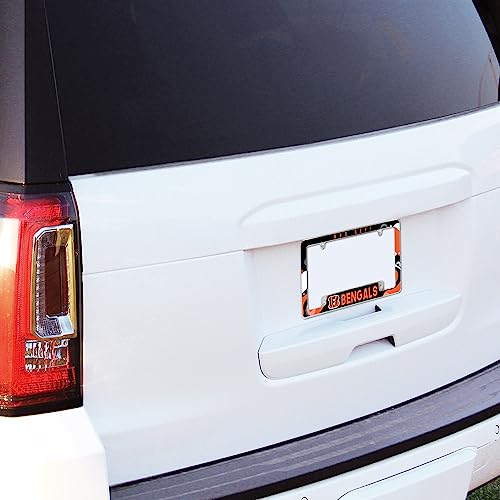Cincinnati Bengals Chrome License Plate Frame - 12" x 6"