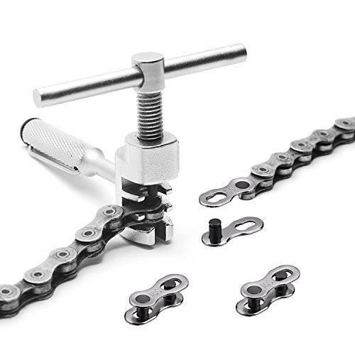 Bicycle Chain Master Link - 8 Pairs, 20.5 x 6.5 x 8.1 mm, Silver