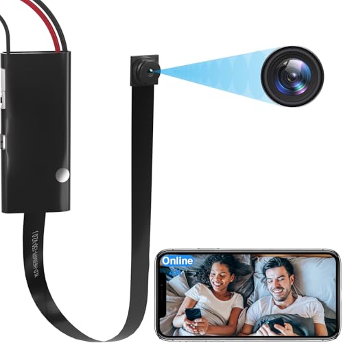 Wireless DIY Hidden Camera Portable 1080P HD WiFi Remote Real-Time Mini Spy Camera Nanny Cam Security Camera for Indoor Security