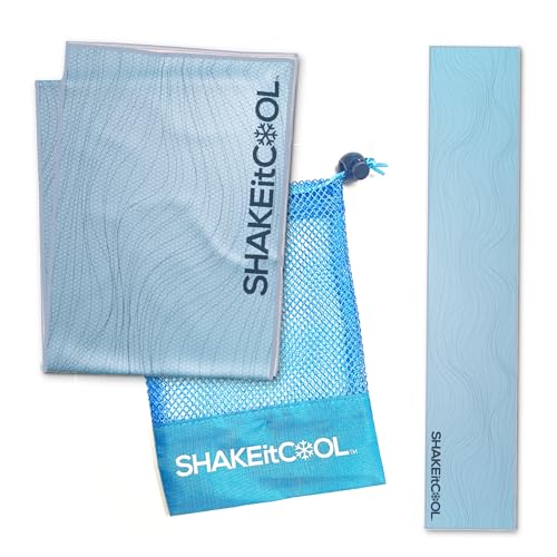 Cooling Towel - Soft & Lightweight Heat Relief - Blue Wave