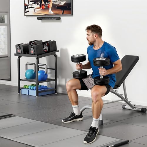 Heavy Duty Dumbbell Rack for Adjustable Weights - 500lbs Capacity