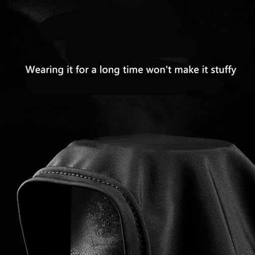 3-Hole Full Face Balaclava Mask - Thin Ski Cap - Black
