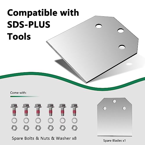 Monkey King Bar-Sds Plus Floor Scraper Replacement Blades Repair kit for 4-in Wide Removal Chisel Tool