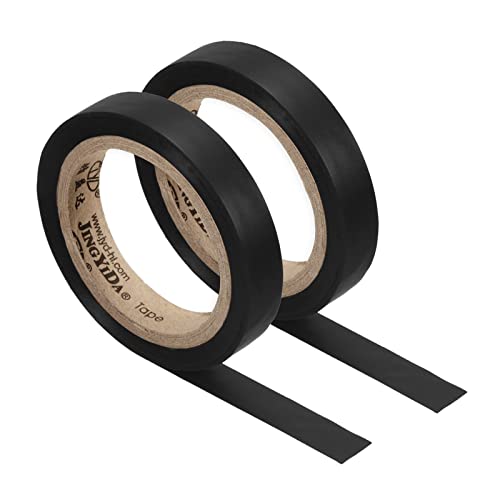 Black Grip Finishing Tape - PVC Racket Accessories, 2 Pcs