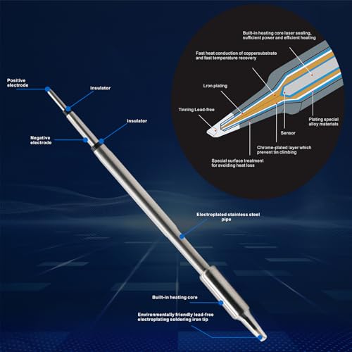 C245-B Soldering Iron Tips, Replacement Tip for C245-803, Constant Temperature Solder Iron Head Compatible with T245 Soldering Station Tools