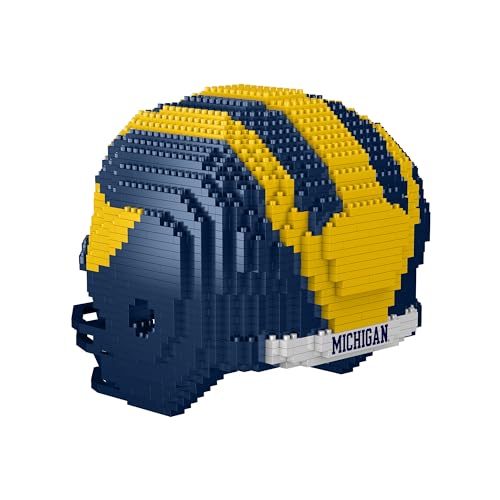 Michigan Wolverines 3D BRXLZ Puzzle Replica Helmet Set - One Size