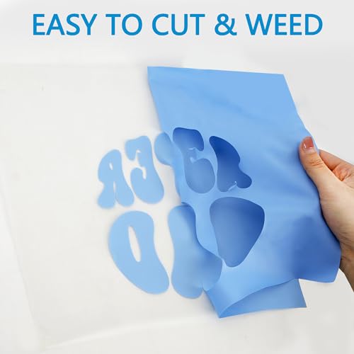 Heat Transfer Vinyl Roll 12x12ft - Sky Blue HTV for T-Shirts