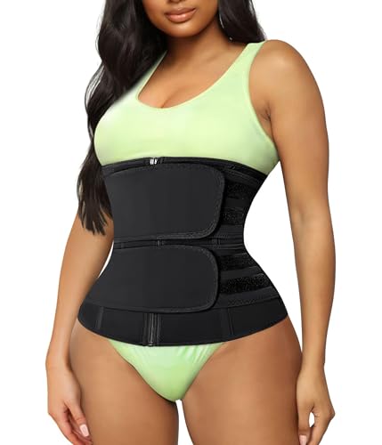 Waist Trainer Cincher for Women - Tummy Control Belt Black, Large