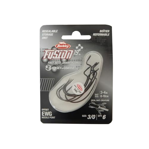 Wide Gap Live Bait Fishing Hooks - 3/0 Smoke Satin (6 Count)