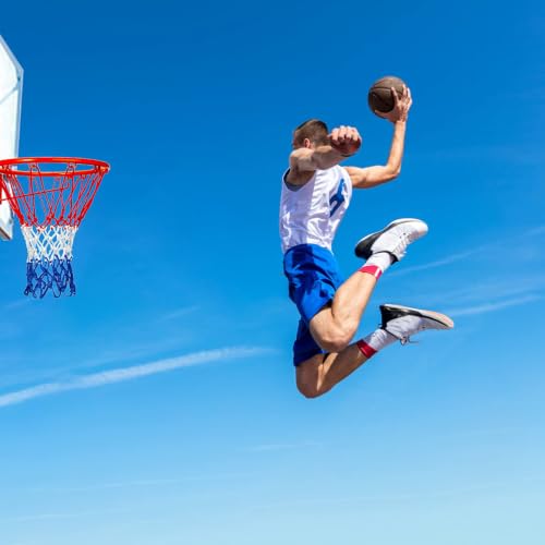 Heavy Duty Basketball Net - 18 Inch, All-Weather, 12 Loops