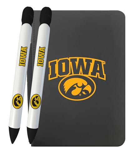 Iowa Hawkeyes Notebook & 2 Pen Set - 5X8 Rotating Message Pens