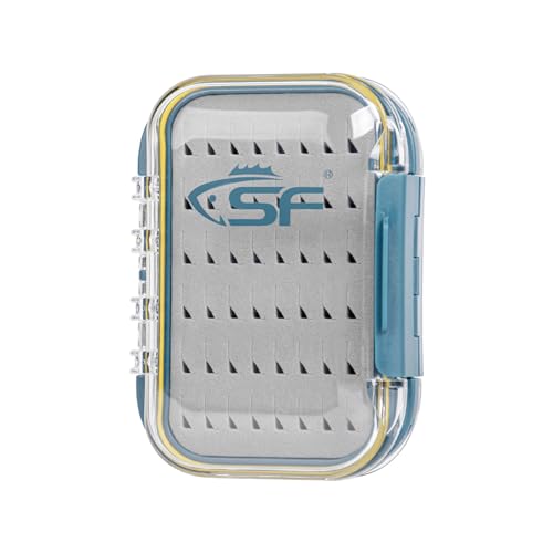 Waterproof Double Sided Fly Box for Fishing - 4.2"L x 3.1"W x 1.4"H