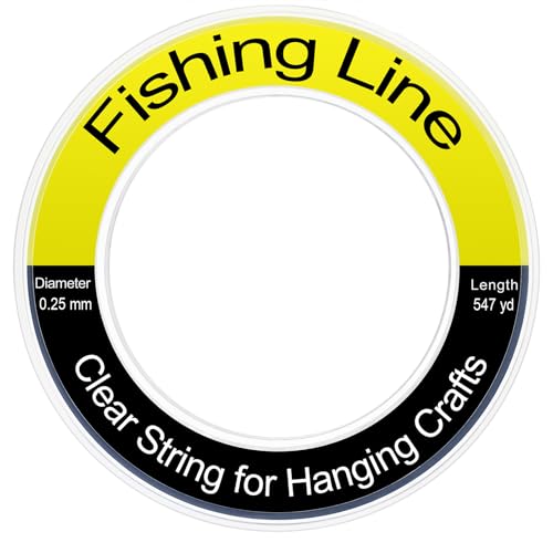 Clear Nylon Fishing Line - 0.25mm 1640ft Invisible Crafting String