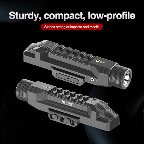Solofish Green Laser Light Combo for Rifle - 1750 Lumens, M-LOK/Picatinny Mount