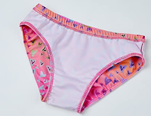 Girls Tankini Swimsuit Set - Hawaiian Beach Sport Bathing Suit, 10-12 Years / Sweet Heart