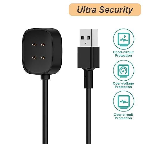 Replacement Charging Cable for Fitbit Sense/Sense 2/Versa 3/Versa 4 - 3.3ft